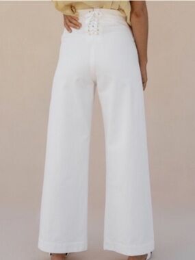 POSSE 100% Cotton Lace Up Wide
Leg Pants Sz 29